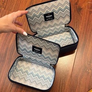 Missoni x Delta Ammenity Airline Cases. Set of 2